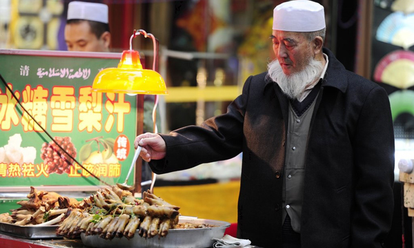 Muslim restaurant on Xi’an Muslim Food Street